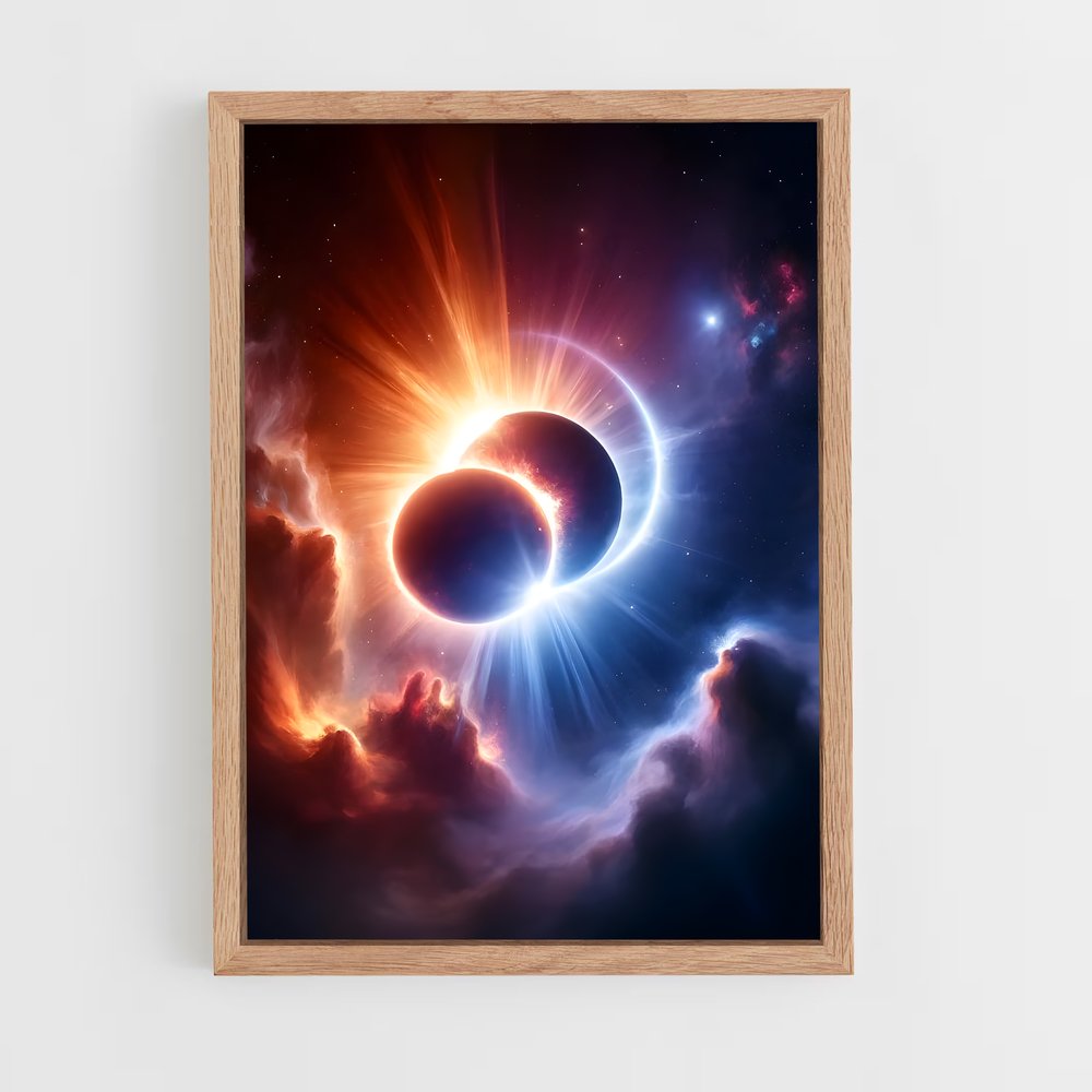Poster Éclipse Éthérée – affiche Étoiles (vue 4)